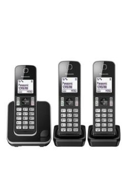 Panasonic Kx-Tgd313Eb Digital Cordless Telephone (3 Handsets)